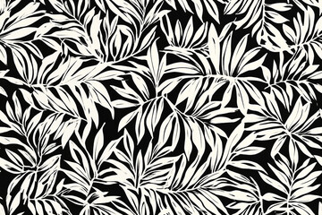 black and white seamless pattern