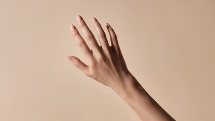 아름다운 젊은 여성의 손