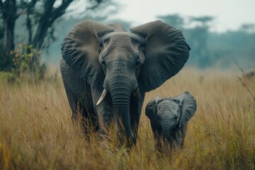 Fototapeta premium A wildlife protection initiative working to create safe zones for endangered animals during breeding seasons.