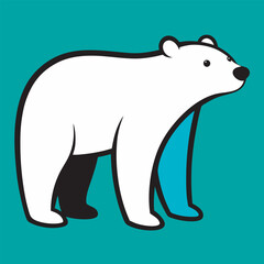 Fototapeta premium polar bear vector illustration