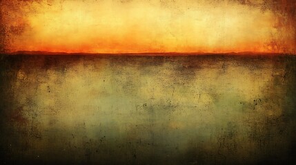 Obraz premium Abstract sunset landscape with textured background.