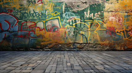 graffiti wall abstract background