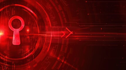 Cybersecurity Abstract Background with a Keyhole