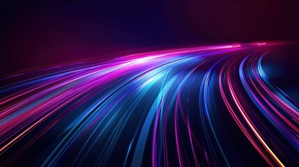 Abstract Neon Lights Trail