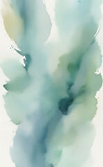 A Minimalist Watercolor Background with Gentle Color Washes and Soft Organic Brushstrokes