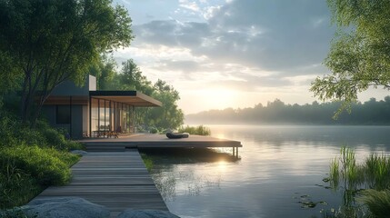 Fototapeta premium Luxury Villas on a Tropical Island