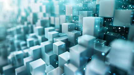 Obraz premium Modern digital abstract 3D background. Copy space