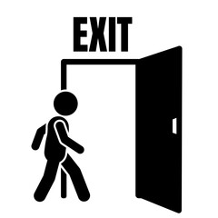 illustration of the exit icon