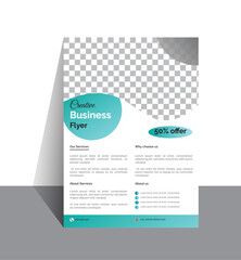 This is a modern business flyer design for propositional business. 