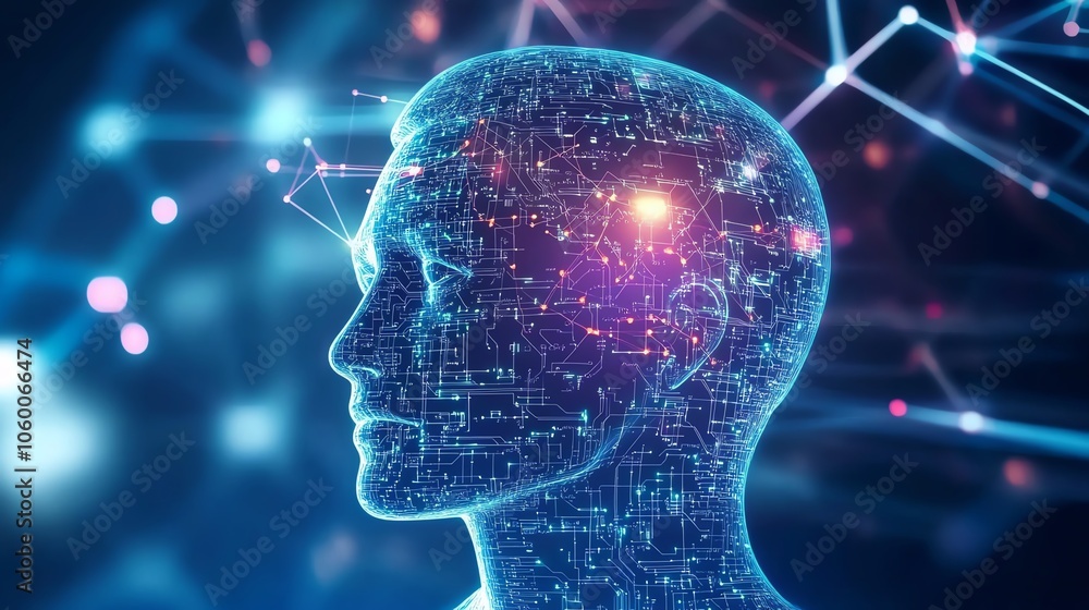 Aufkleber Predictive analytics powered by AI helps forecast demand and stock levels.
