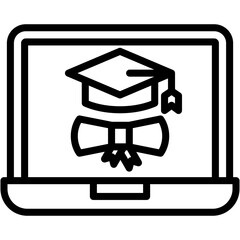 Virtual Graduation Icon