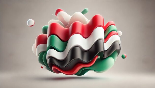 National day Sudan concept, sudanese flag