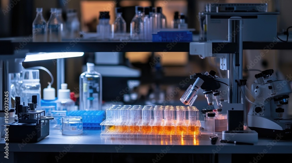 Poster lab setup with rats as part of a scientific experiment, reflecting on ethical testing standards in b
