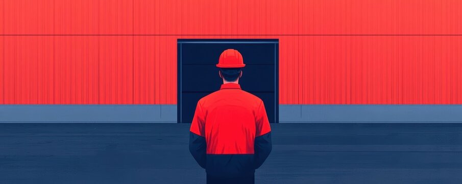 Courier meeting a client on time, showcasing punctuality in delivery service, delivery service, timeliness