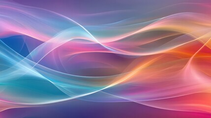 Colorful Ripples: Abstract Wave Pattern with Vibrant Spectrum of Colors for Background Design
