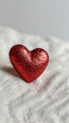 Fototapeta premium heart, love, valentine, symbol, romance, day, red, shape, vector, romantic, 3d, passion, decoration, illustration, valentines, holiday, design, card, icon, celebration, gift, wedding, sign