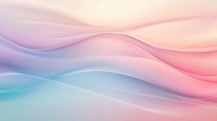 Obraz premium Serene Wave Pattern on Transparent Abstract Background with Colorful Gradient - Peaceful Water Ripples and Flowing Design Concept