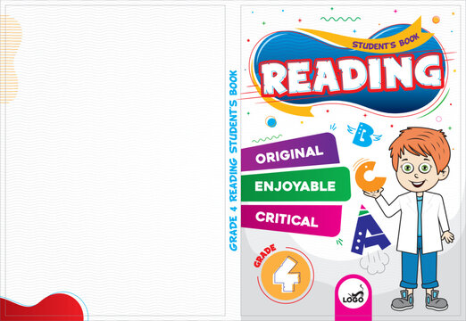 Printable cover design adapted to educational books.