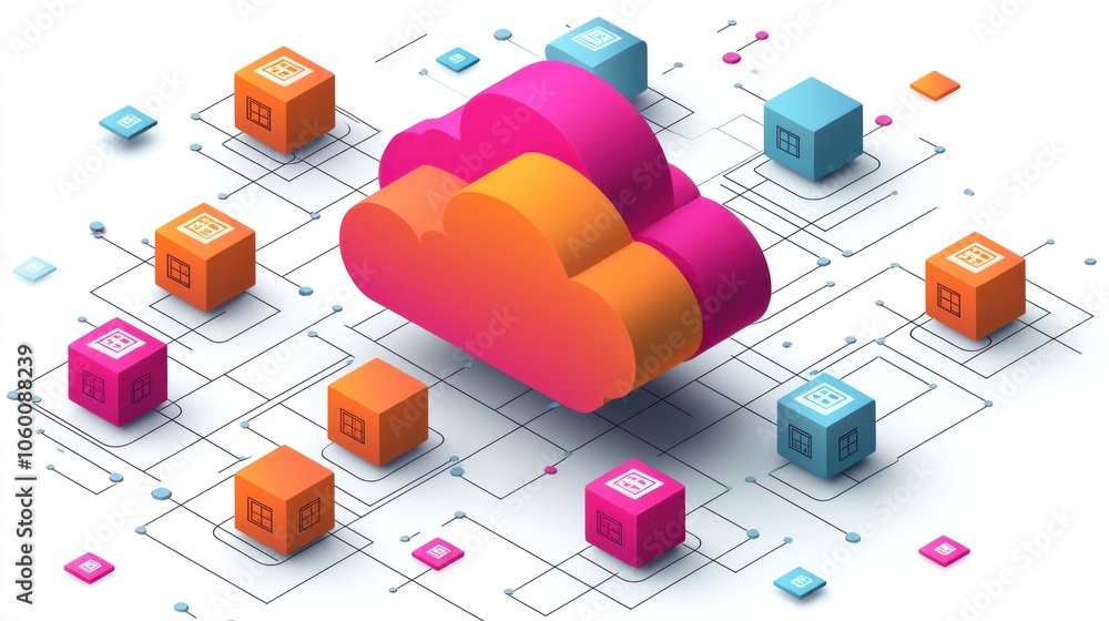 Poster Cloud Computing Infrastructure with Connected Servers