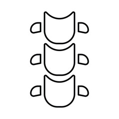 Spine icon In Outline Style