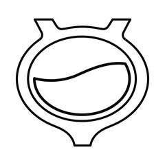 Bladder Icon In Outline Style
