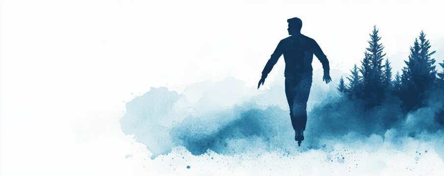 Figure skater in the middle of a graceful spin, combining art and athleticism, ice skating  sports  figure, athletic artistry