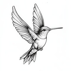 Obraz premium bird, hummingbird, dove, animal, nature, flying, vector, illustration, wing, flower, parrot, tropical, wildlife, wild, art, beak, design, feather, fly, colibri, color, exotic, flight, macaw, yellow, 