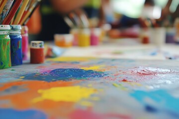 Obraz premium Interactive art therapy for healing creative sessions for children overcoming abuse in safe spaces