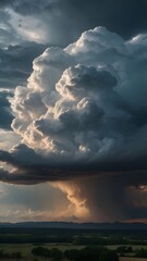 clouds over the sea