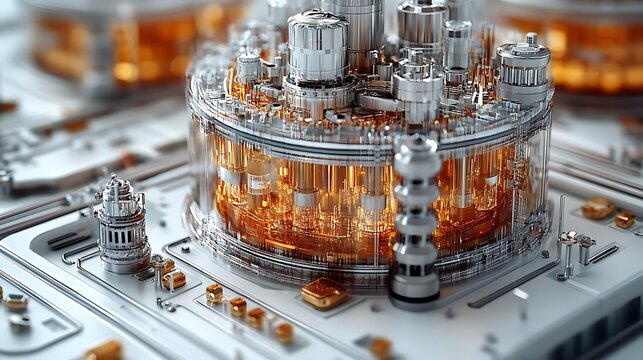 3D Illustration of Fluidized Bed Reactor Design
