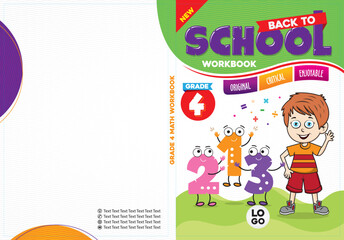 Fototapeta premium Cover design adapted for educational books.