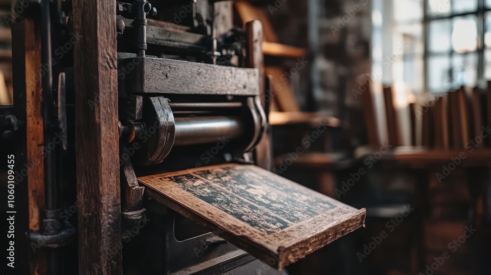 Poster discuss the significance of the printing press in the context of invention.
