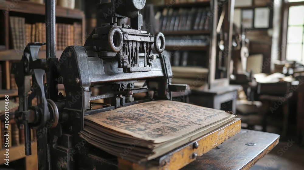 Poster discuss the significance of the printing press in the context of invention.