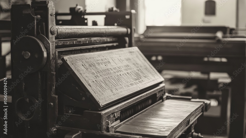 Poster discuss the significance of the printing press in the context of invention.