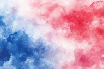 Watercolor Veterans Day background with soft hues blending red, white, and blue, creating an artistic and elegant appearance
