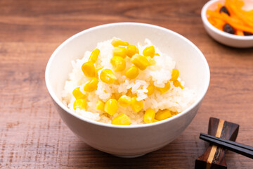 コーンの炊き込みご飯