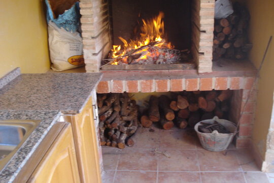 Hoguera para parrillada