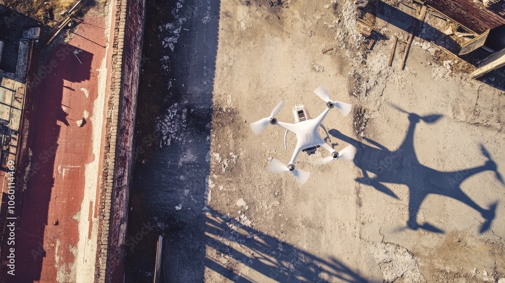 Poster write about the benefits of using drones for architectural photography.
