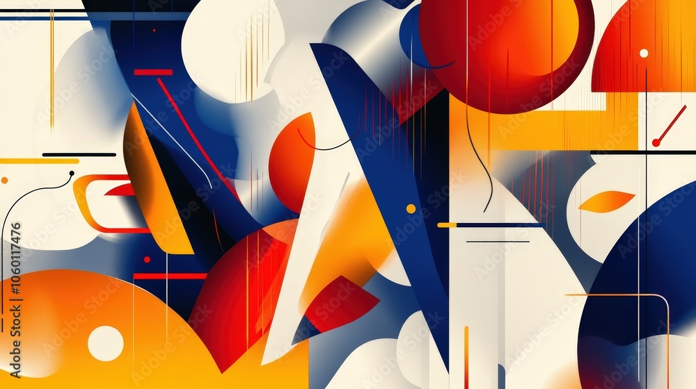 Poster write about the role of abstraction in modern design