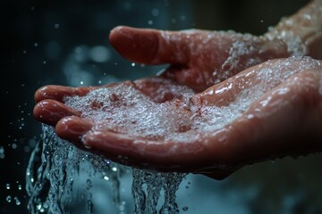 Fototapeta premium Clean hands the essential element of health and hygiene in photography and daily life