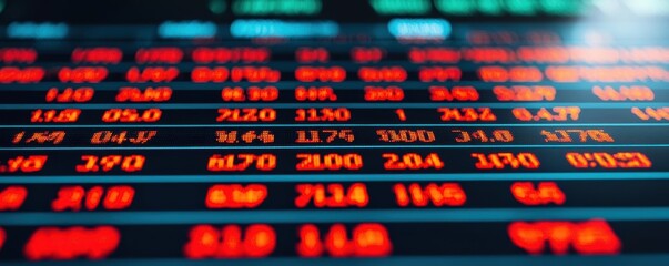 Currency exchange board showing bullish market trends, clean and minimalistic, bullish market, currency fluctuations
