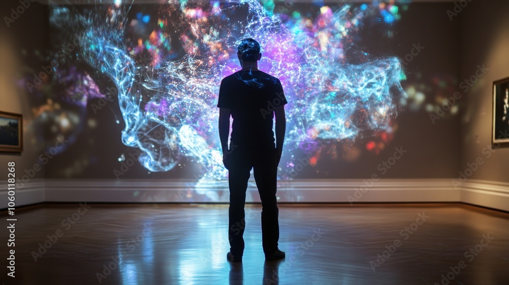 Poster write about the significance of interactivity in ai art