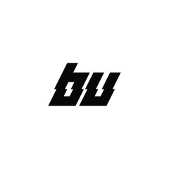 BU monogram logo design letter text name symbol monochrome logotype alphabet character simple logo