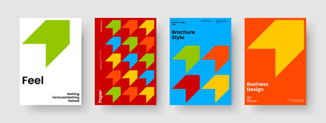 Obraz premium Modern Brochure Design. Creative Book Cover Template. Isolated Report Layout. Poster. Banner. Background. Flyer. Business Presentation. Portfolio. Notebook. Handbill. Advertising. Magazine. Leaflet