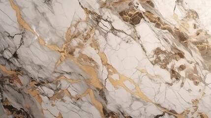 Obraz premium Natural Marble Texture with Golden Veins