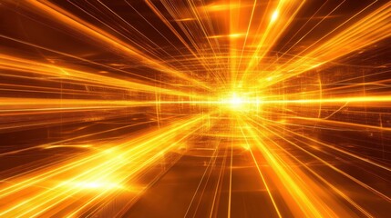 Obraz premium Bright Stylized Illustration of Luminous Light Rays