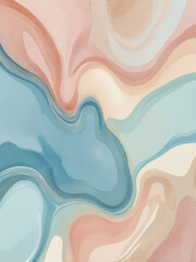 blue peach water color abstract background 7