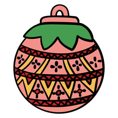 Christmas colorline icon element  vector  illustration