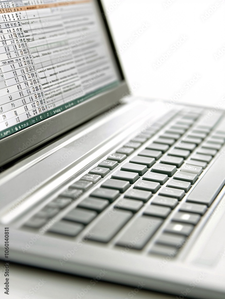 Poster an open spreadsheet on a laptop highlights sections on value, cost, and price analysis with a focus 