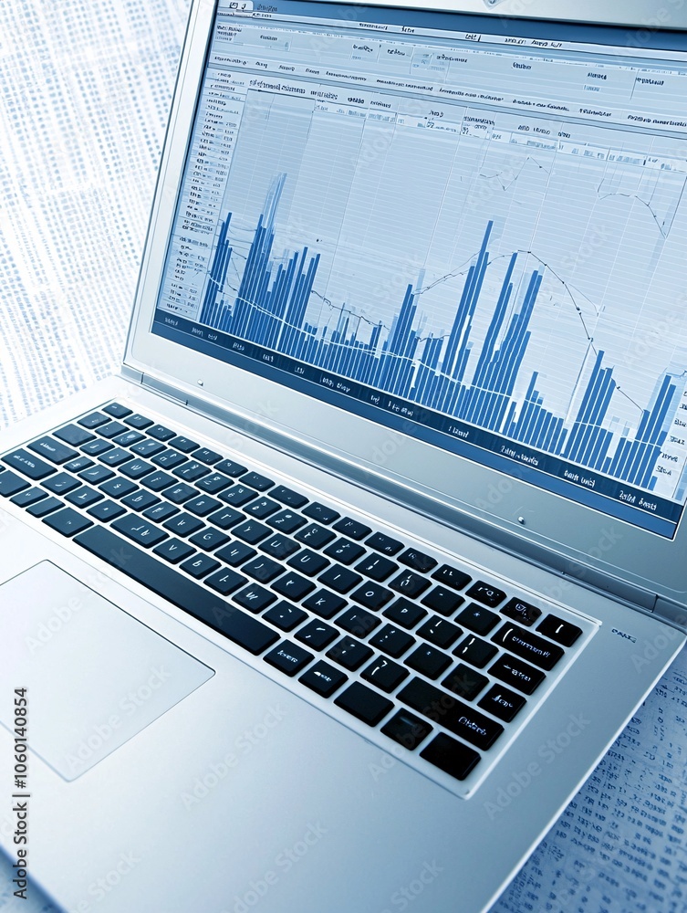 Poster an open spreadsheet on a laptop highlights sections on value, cost, and price analysis with a focus 